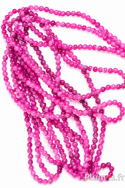 Acrylperlen rund - Ø 4 mm - fuchsia